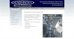 Desktop Screenshot of hendersonsmetalcleaning.co.uk