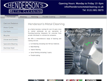 Tablet Screenshot of hendersonsmetalcleaning.co.uk